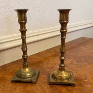 Pair of Brass Candlestick Holders